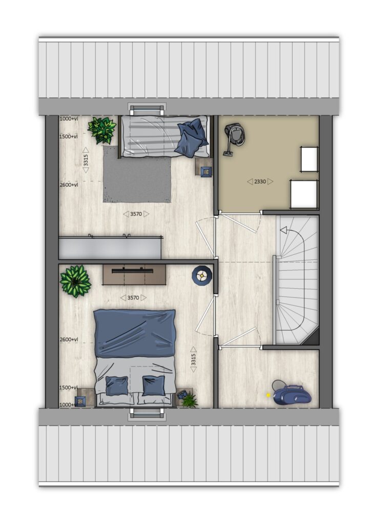 Type A – verdieping