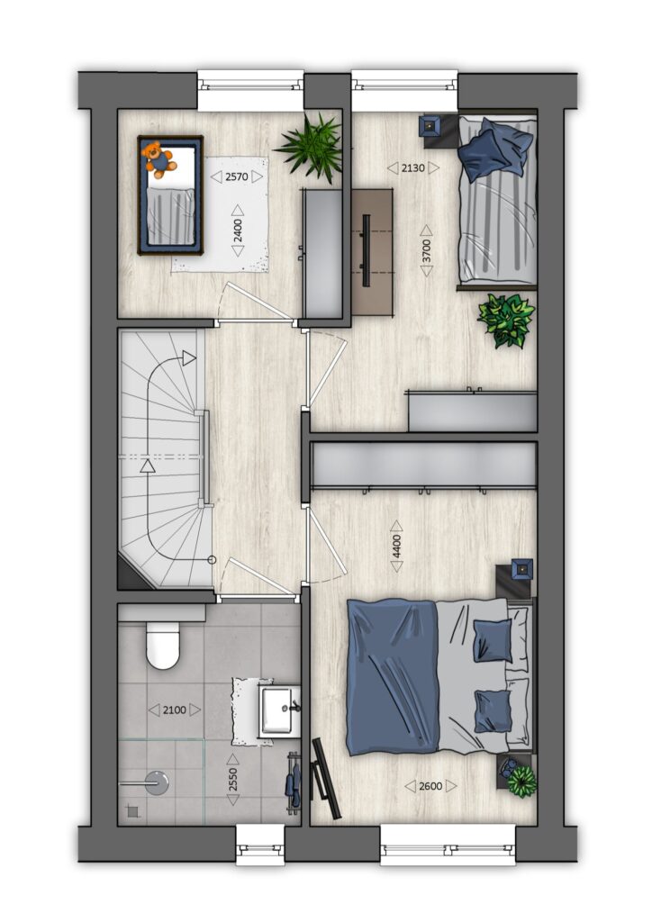 Type C – eerste verdieping